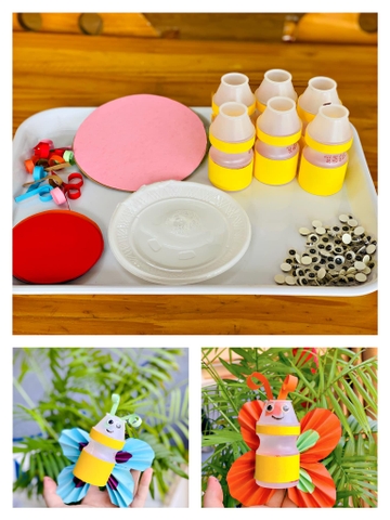 Tạo hình: Làm con bướm từ vỏ sữa