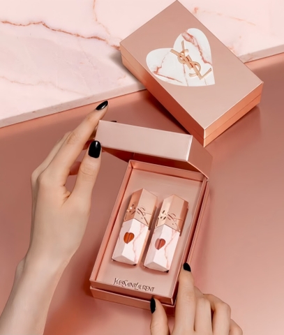 Set YSL 2 son limited (vân đá - màu 610+442)