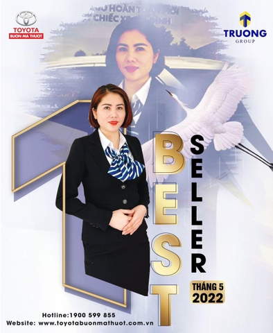 🎊 TOYOTA BUÔN MA THUỘT VINH DANH THÀNH VIÊN BÁN HÀNG XUẤT SẮC NHẤT THÁNG 5 NĂM 2022 - MS. THÙY TRANG