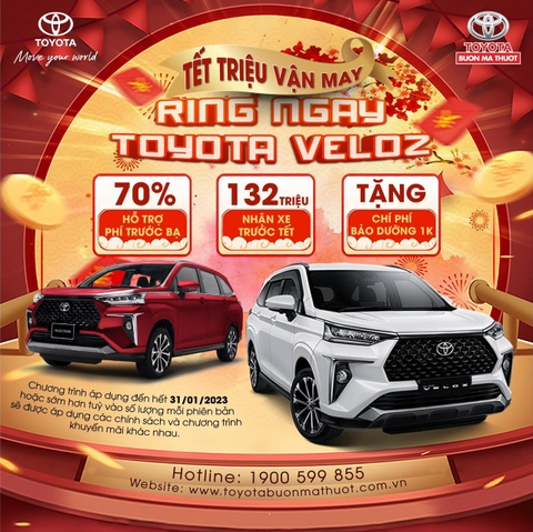 🆘 VELOZ HỖ TRỢ 70% THUẾ TRƯỚC BẠ 🆘 🚘 Chỉ 132 Triệu Nhận Ngay Xe Trước Tết !!!!
