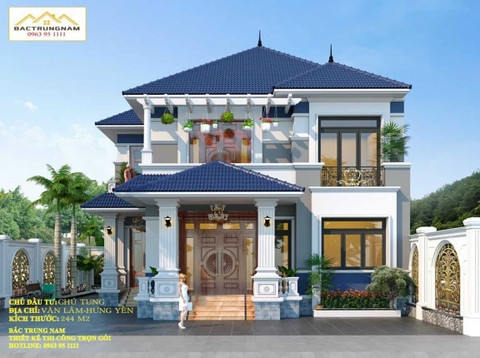 biệt thự 2 tầng mái Nhật