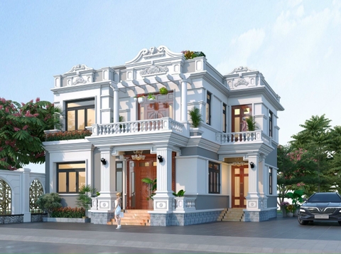 biệt thự tân cổ điển 2 tầng đẹp