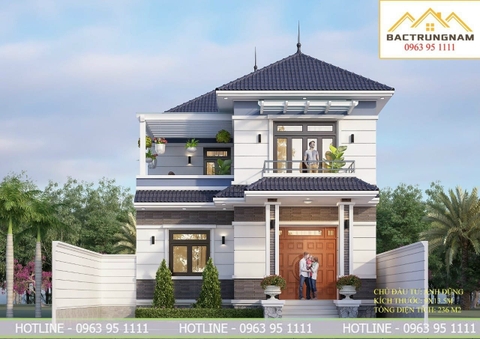 Biệt thự 2 tầng mái Nhật