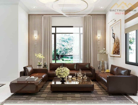 trang trí nội thất phòng khách sang trọng, hiện đại