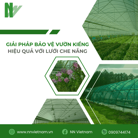 Giải pháp bảo vệ vườn kiểng hiệu quả với lưới che nắng
