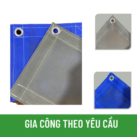 Lưới PVC1500D bao che công trình hệ Gangform - Gia công theo yêu cầu