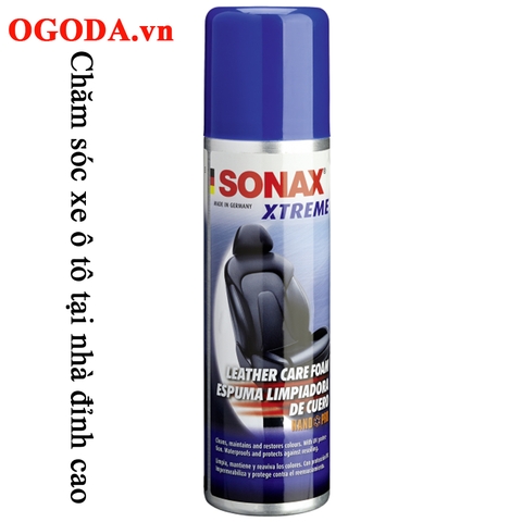 Bọt làm sạch, bảo dưỡng ghế da 250ml - Sonax xtreme leather foam