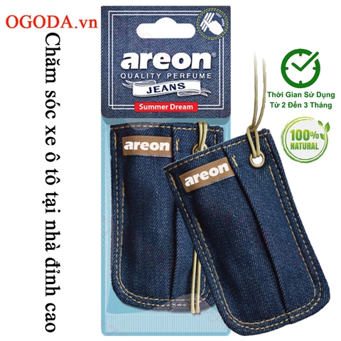 Túi Thơm Jean Treo Xe Hơi - Areon Summer Dream (Dịu Nhẹ - Thơ Mộng)