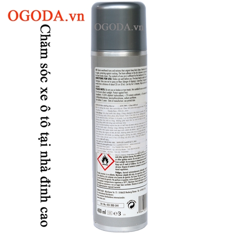 Làm bóng, bảo vệ lốp xe dạng bọt 400 ml - Sonax tyre care