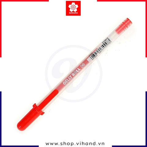 Bút bi Gel Sakura Classic 06 Fine 0.3mm 37323 - Đỏ (Red)