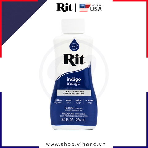 Thuốc nhuộm quần áo Rit All-Purpose Liquid Dye 236ml (Dạng lỏng) - Indigo