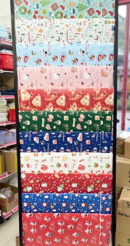 Set 10 Giấy Noel Lụa ND142