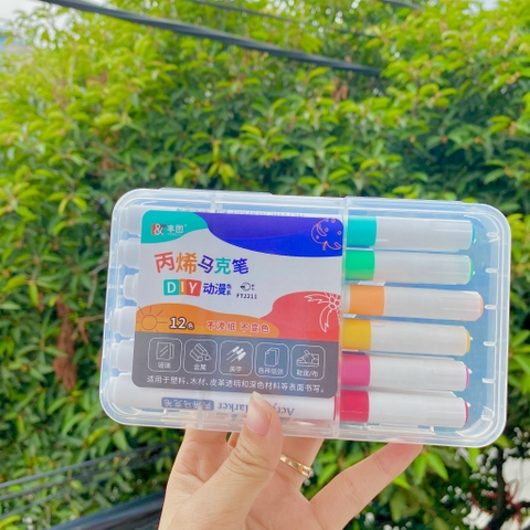 Bút Màu Acrylic 12 Màu RC04618