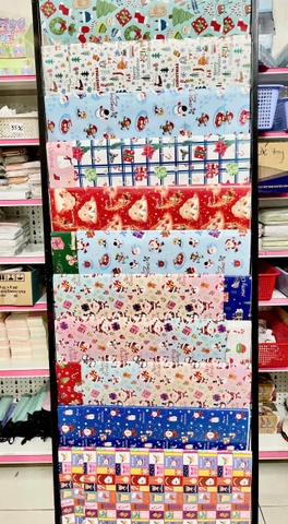 Set 10 Giấy Noel Lụa ND142