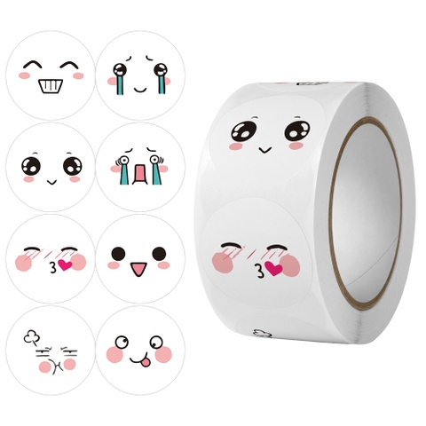 CUỘN 500 STICKER HOẠT HÌNH RC04653