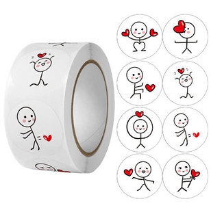 CUỘN 500 STICKER HOẠT HÌNH RC04653