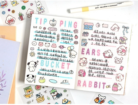 Set 10 Sticker Thú Cưng (6 Tấm) RC581