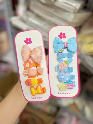 Set Kẹp Mái Hoa Và Nơ RC583