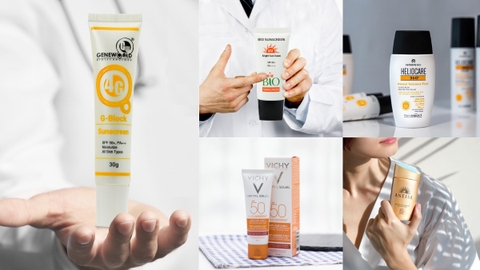 Điểm danh các loại kem chống nắng phổ rộng được chuyên gia khuyên dùng