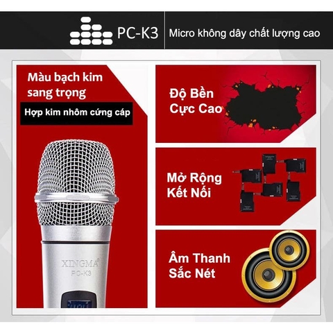 Micro Không Dây XINGMA PC-K3