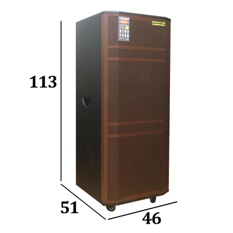 Loa kéo di động cao cấp 2 bass DK-715