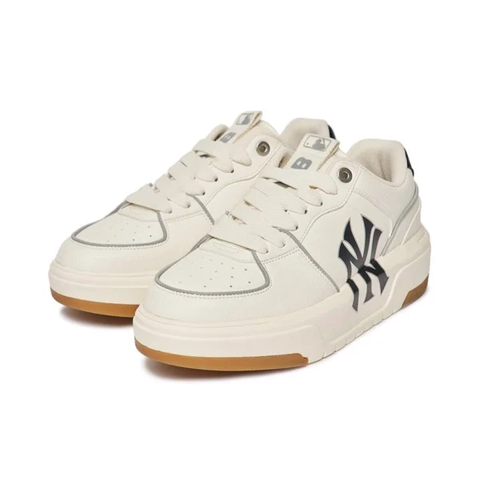 Giày Sneaker MLB Nam Nữ Chunky Liner Low New York Yankees Ivory 3ASXCA12N-50IVS - Hàng Chính Hãng