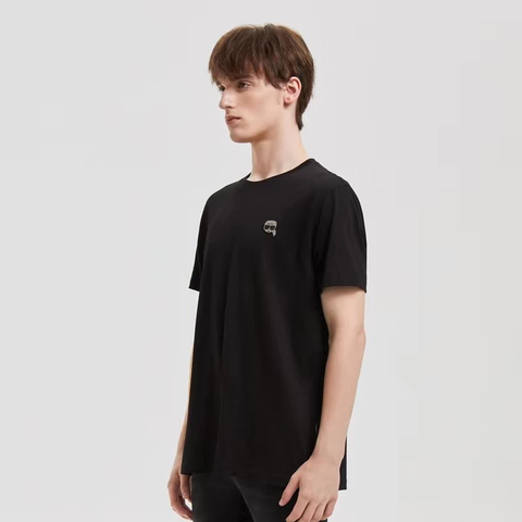 Áo Thời Trang  Karl Lagerfeld T-Shirt Logo 211n1706100-Black - Hàng Chính Hãng