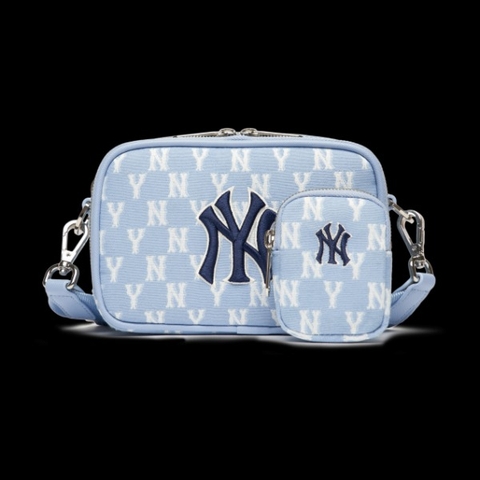 Túi MLB Monogram Jacquard Mini Crossbody Bag NY 3ACRS022N-50BLL - Hàng chính hãng