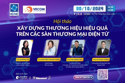 Thư mời tham dự Hội thảo “Xây dựng thương hiệu hiệu quả trên các sàn TMĐT”