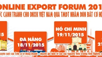 Online Export Forum 2015: “Nâng cao năng lực cạnh tranh cho DNXK Việt Nam qua TMĐT nhằm đón bắt cơ hội từ FTA VN-EU 2015”