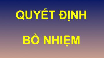 Quyết định bổ nhiệm Trưởng Ban Nghiên cứu và Phát triển