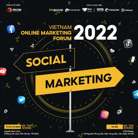 THƯ MỜI tham dự DIỄN ĐÀN TIẾP THỊ TRỰC TUYẾN 2022 | VOMF 2022