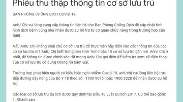 Bưu điện Việt Nam chung tay thu thập dữ liệu cơ sở lưu trú góp phần phòng, chống Covid-19