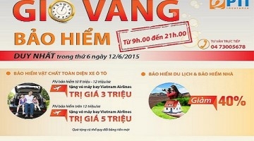Mua bảo hiểm xe hơi PTI trong giờ vàng nhận ngàn quà tặng