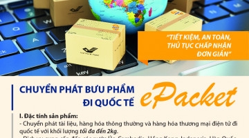 Khuyến mại dịch vụ chuyển phát bưu phẩm APP ePacket đi quốc tế