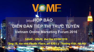 Họp báo Diễn đàn tiếp thị trực tuyến – VOMF