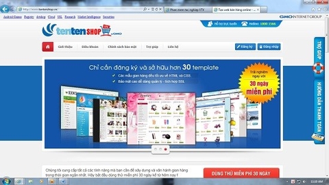 Giải pháp gian hàng trực tuyến Tentenshop.vn