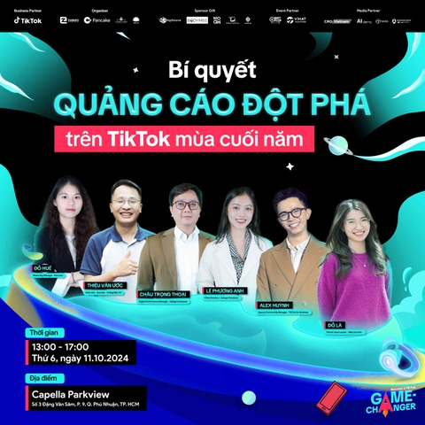 CHÍNH THỨC MỞ ĐĂNG KÝ EVENT BECOME A TIKTOK GAME-CHANGER