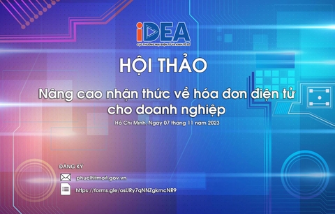 Thư mời tham dự Hội thảo Nâng cao nhận thức về hóa đơn điện tử cho doanh nghiệp