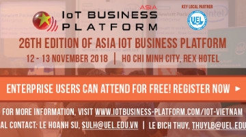 Mời tham dự Diễn đàn kinh doanh IoT Châu Á