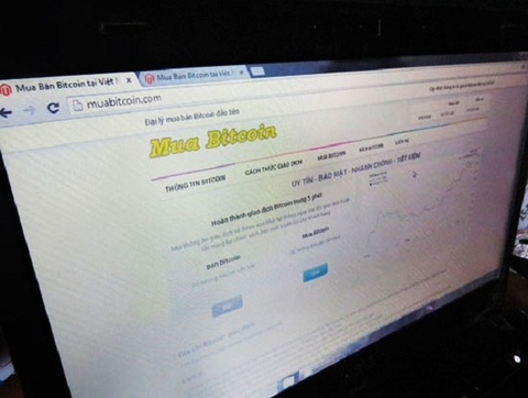 Một website mua bán Bitcoin dùng giao diện tiếng Việt đang hoạt động công khai
