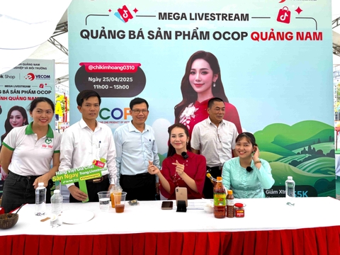 MEGA LIVESTREAM OCOP QUẢNG NAM: ĐẨY MẠNH TIÊU THỤ ĐẶC SẢN ĐỊA PHƯƠNG TRÊN NỀN TẢNG SỐ