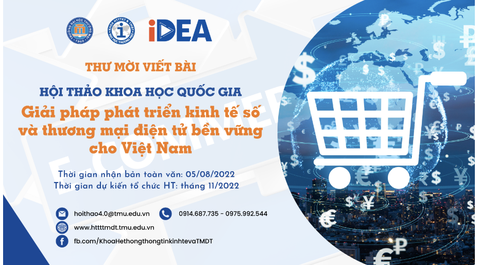 Thư mời viết bài Hội thảo khoa học quốc gia