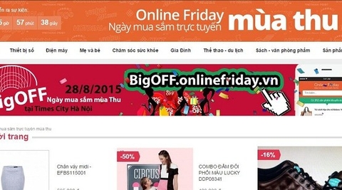 Online Friday hướng tới người mua sắm trên di động