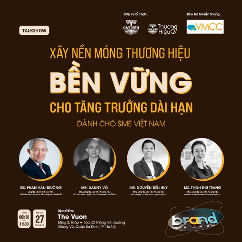 SỰ KIỆN CẤY NỀN THƯƠNG HIỆU SÁNG 27/10/2023: XÂY DỰNG NỀN MÓNG THƯƠNG HIỆU CHO TĂNG TRƯỞNG BỀN VỮNG