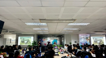 Vecom cùng USAID tổ chức truyền thông tại công ty Sapo về bảo vệ động vật hoang dã