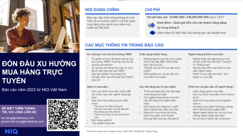 THAY ĐỔI TRONG XU HƯỚNG MUA HÀNG TRỰC TUYẾN CỦA NGƯỜI TIÊU DÙNG VIỆT NAM NĂM 2023