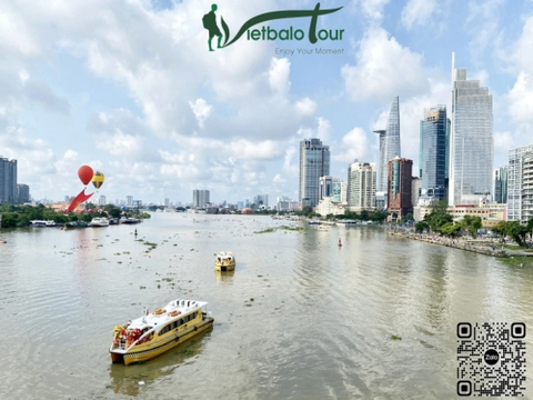 Tour buýt sông Xe buýt mui trần 2 tầng