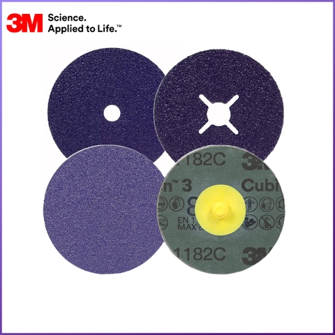 Nhám Đĩa Fibre 3M 1182C Cubitron III | Độ hạt 36+, 60+, 80+