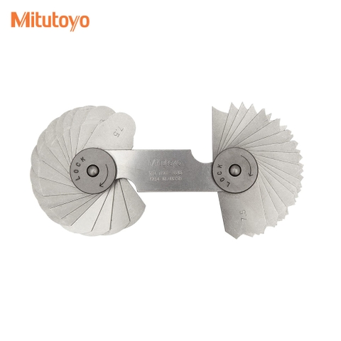 Bộ dưỡng đo cung tròn Mitutoyo 186-106 32 lá